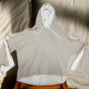 BKE Beige and Light Gray Knit Sweater